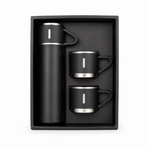 Coffret Thermos Premium avec 2 Tasses – Ensemble de Voyage Isotherme