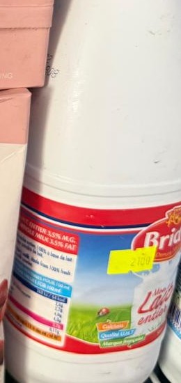 Lait Entier UHT – Bridel