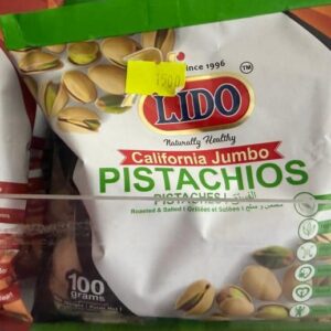 Pistaches Grillées & Salées – Lido California Jumbo – 100 g