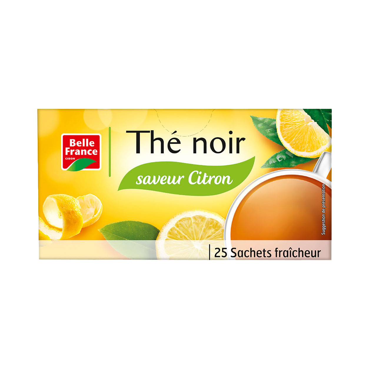 Thé Noir Saveur Citron – Belle France – 25 sachets